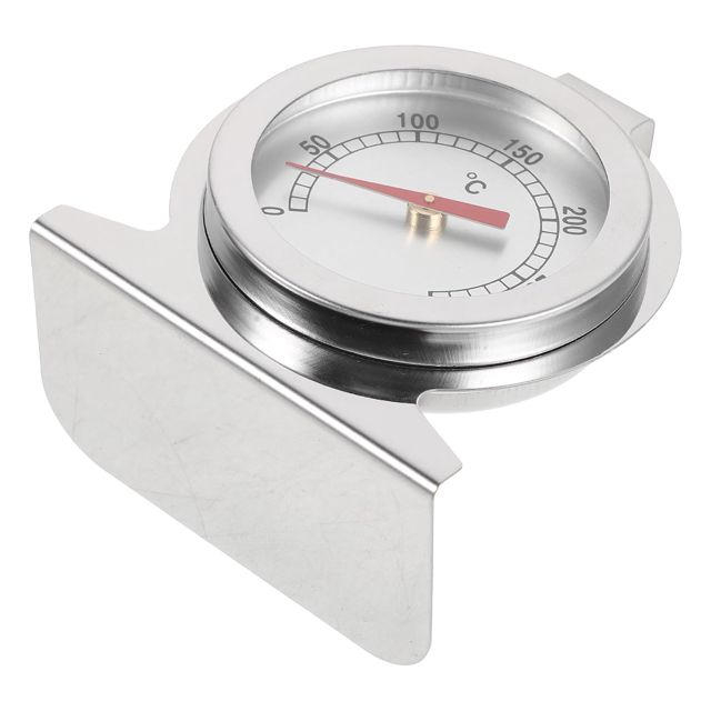 Amosfun Thermomètre de Cuisson en Acier Inoxydable Lecture Analogique Précise, Design Portable Crochet et Support, Cuisine Pâtisserie à Domicile