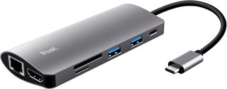 Trust Halyx Hub USB-C et Lecteur de Cartes, 3 Ports USB, SD et Micro-SD
