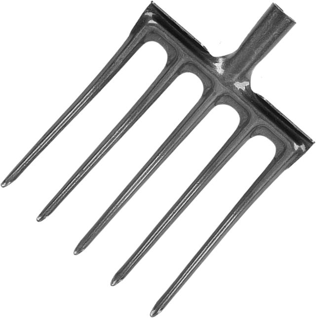 Fourche à Creuser Fourche de Jardin en Acier à Haute teneur en Carbone Anti-Casse Fourche à bêcher Fourche à Main pour Jardin fermes Ranchs (5 Dents)