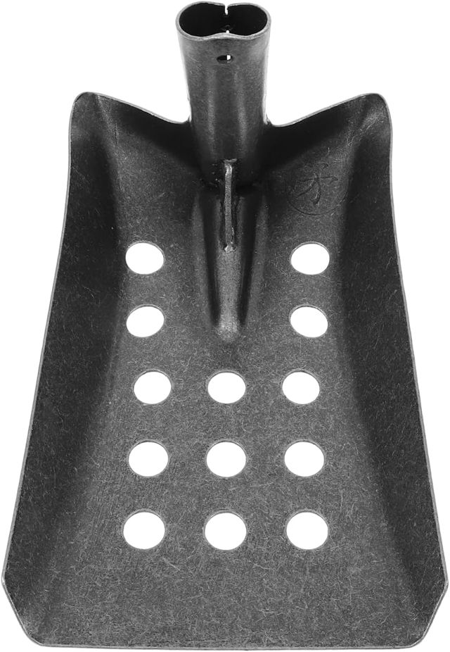 Homsfou Pelle De Tamisage De Boue en MéTal Noir 9.45X5.91X5.51In Outil Manuel Polyvalent pour Nettoyage ÉGouts Drains Et FosséS Jardin