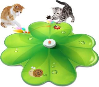 FEELNEEDY Jouet Chat Interactif, Point Rouge LED Mobile