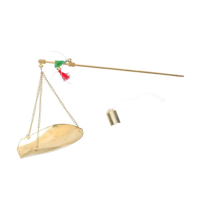 NUOBESTY Balance Cuisine en Cuivre Or Résistance la Corrosion et Design Précis, pour Boutique de Médecine Chinoise ou Bijouterie