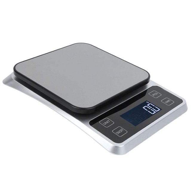 Balance Alimentaire 5 kg/0,1 g Balance de Cuisine numérique Multifonction en Acier Inoxydable Poids précis grammes et oz pour la Cuisson au Four