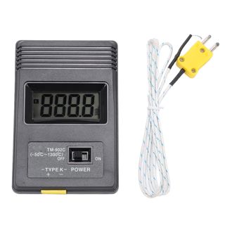 Aramox Thermomètre Numérique, Thermomètre LCD en Acier Résistant à la Chaleur pour la Mesure de Gaz Liquide Semi-solide, Lectures Rapides et Précises dans les Environnements Industriels et de Cuisine