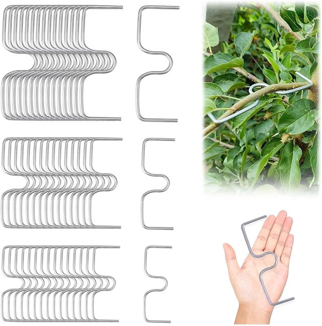 Lot de 45 écarteurs d'arbres fruitiers M13/10/8, écarteurs de branches M pour arbres fruitiers en métal, écarteurs d'arbres fruitiers en métal, support d'arbre, écarteur de branches en forme