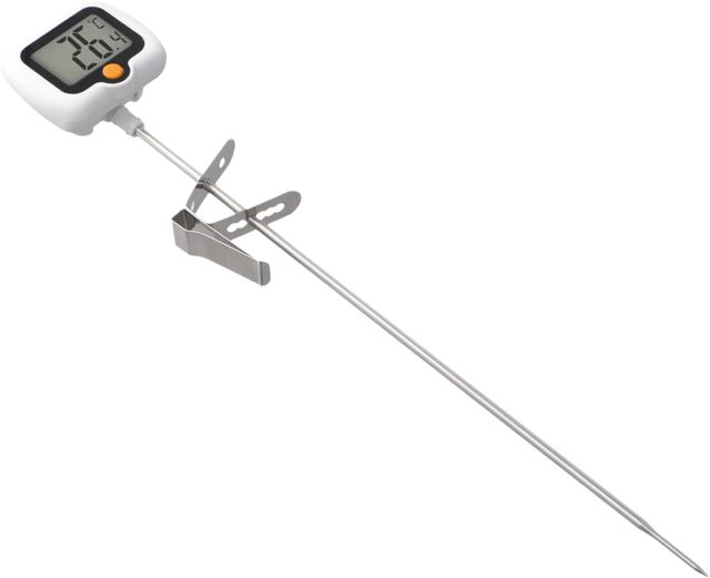 Thermomètre numérique à bonbons avec clip de casserole sonde en acier inoxydable rotatif à 180° -50°C à 300°C Affichage électronique pour cuisson d'huile de cuisine