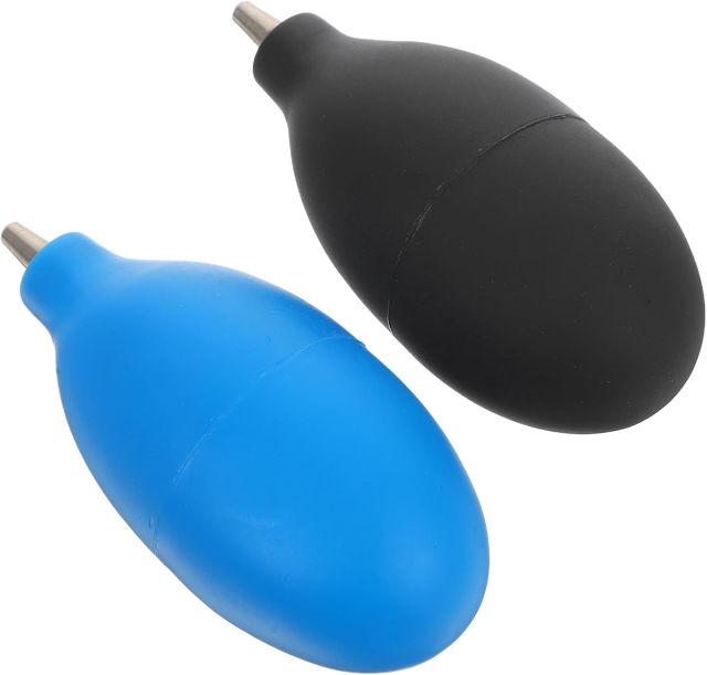 Zerodeko Souffleurs d'air de Nettoyage 2 Pièces en Caoutchouc Bleu Embout Scellé Sûr, Souffleurs PC pour Nettoyage D'écran et Clavier D'ordinateur