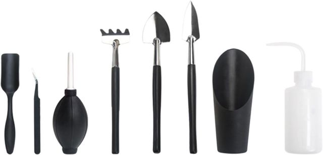 8 Pièces Mini Outils de Jardin Kit,Outils Succulentes,Ensemble Outils Jardinage,Outils de Bonsaï,Mini Outils De Jardinage,pour Les Plantes d'intérieur et Une Culture Professionnelle de bonsais
