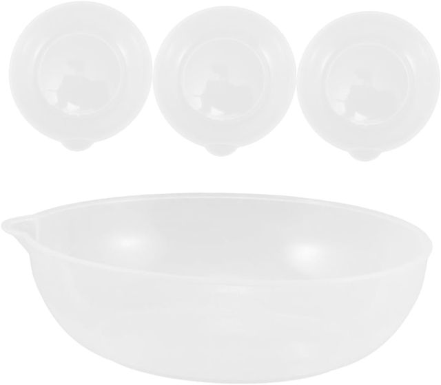 Alipis 4 Bols de Pesée en Plastique pour Balance Cuisine, Légers et Précis, 4 Pièces, pour Pâtisserie Cuisine