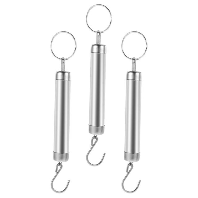 NOLITOY 3 pièces Balance Mécanique à Ressort avec Crochet Suspendu Balance Portable pour Cuisine Bagages et Usage Extérieur Lecture Facile et Compacte