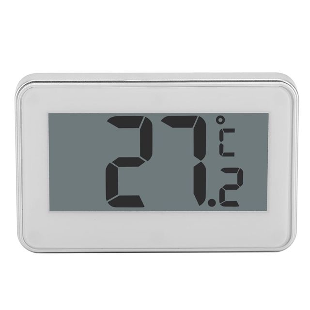 Grand Réfrigérateur LCD de Cuisine, Congélateur, Thermomètre Numérique avec Support Réglable et Aimant pour Usage Domestique