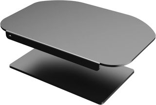 Pholiten Plaque de Renfort pour Support de Moniteur pour Plateaux Minces, en Verre et Autres Plateaux Fragiles, Plaque de Support en Acier avec Fixation par Pince en C Convient à la Plupart des