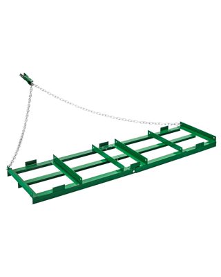 VEVOR Herse Traînée 1830 x 500 mm Râteau Niveleur Remorquable d'Allée avec Barres et Chaîne 1830 mm, Niveleuse d'Allée de Gravier, Outil de Nivellement, pour VTT, UTV, Tracteur de Pelouse de Jardin