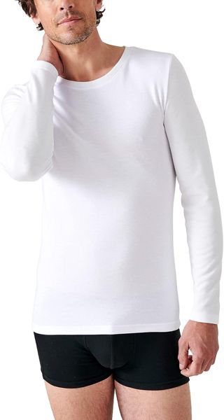 Damart T-Shirt Thermolactyl Col Rond, Côtes Molletonnées T-Shirt Homme