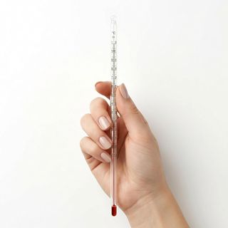 Lantelme Thermomètre à Eau pour Liquides - Plage de Température de -20 à 110 °C - 30 cm de Long - Thermomètre de Cuisine pour Thé, Bouilloire - Thermomètre en Verre