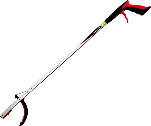 The Helping Hand Company Pince ramasse-déchets Professionnelle, Rouge/argenté, 85 cm