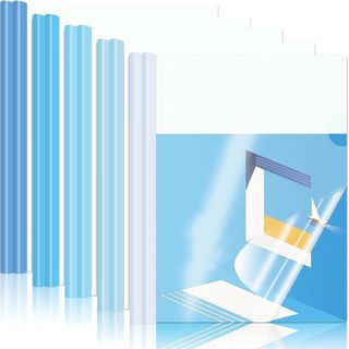 Reliure Dossier, Relieur de Document, Baguette Reliure A4 Transparent, A4 Couverture de Rapports, Capacité 60 Feuilles