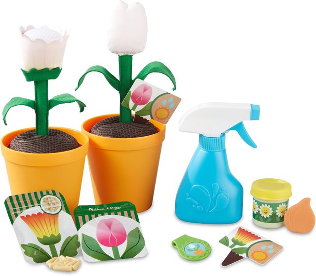 Melissa & Doug - Ensemble De Jardinage 16 Pièces Avec Fleurs - Jouet Montessori - Jeu Imitation - Jouet D'Activité, De Développement Et D'Apprentissage - Cadeau Enfant 3 Ans Et +
