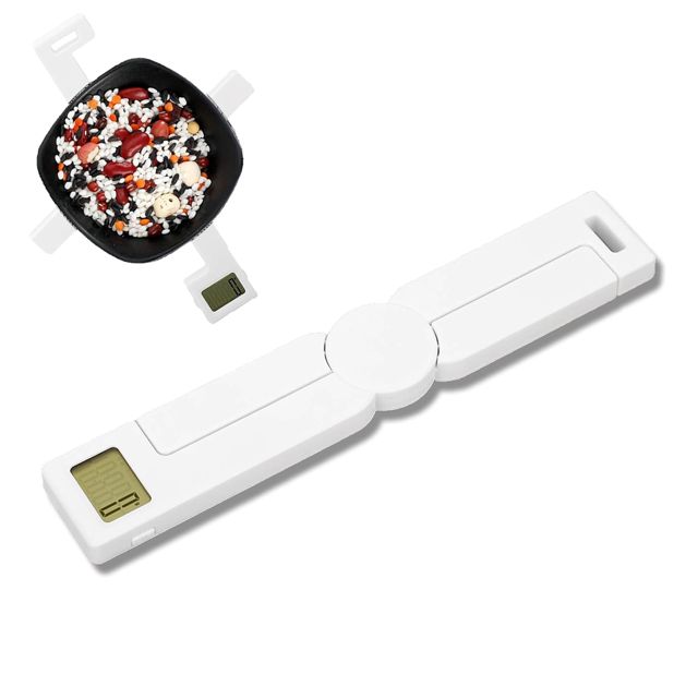 Balance de cuisine numérique pliante, balance alimentaire de type X avec écran LCD, haute précision, portable, 5 unités de mesure, mini balance de poche en grammes pour aliments