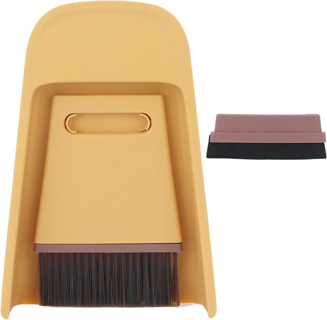 Brosse de nettoyage, 3 en 1 multi-usages Mini pelle à poussière brosse ensemble nettoyant de bureau pour bureau bureau nid d'animal clavier ordinateur comptoir
