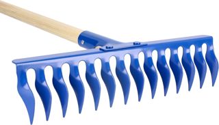 KOTARBAU® Râteau avec Aérateur de Gazon 14 Dents Râteau de Jardin avec Manche en Bois Outils de Jardinage Accessoires de Plantation