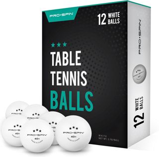 PRO-SPIN Balles de Ping-Pong – 3 étoiles, approuvées ITTF | Balles en ABS 40+ de Haute qualité pour Tennis de Table Professionnel, pour Jeu en intérieur et en extérieur
