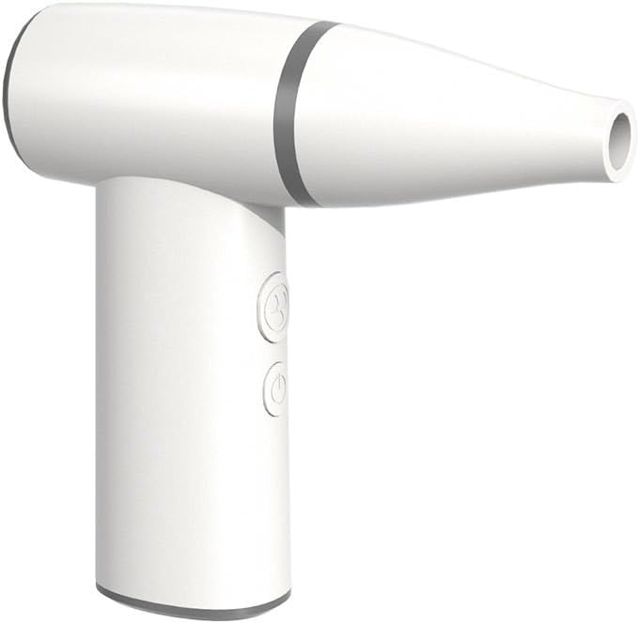Souffleur portatif à moteur sans balais 100 000 tr/min pour le nettoyage extérieur, noir ou blanc, puissant dépoussiérant, outil de nettoyage de clavier (blanc)