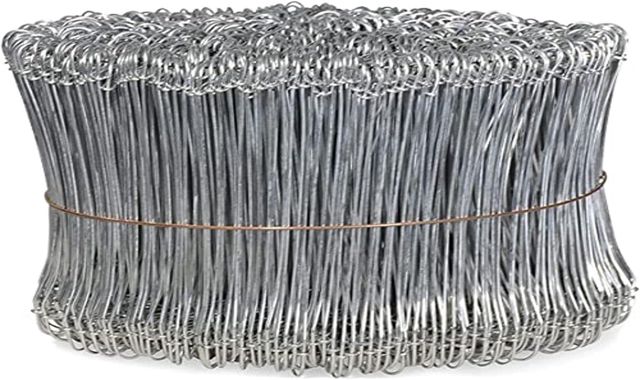 EDMA - Liens à Boucles Galva Ø 1 x 120 mm - 1000 Attaches de Fil à Doubles Boucles pour Machine à Liage – 960452 – Accessoires de Travaux pour Professionnel et Particulier