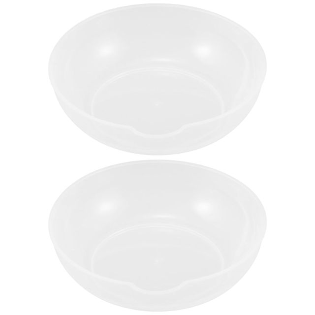 Plastique Plateau de Balance Alimentaire Rond 2 Pièces