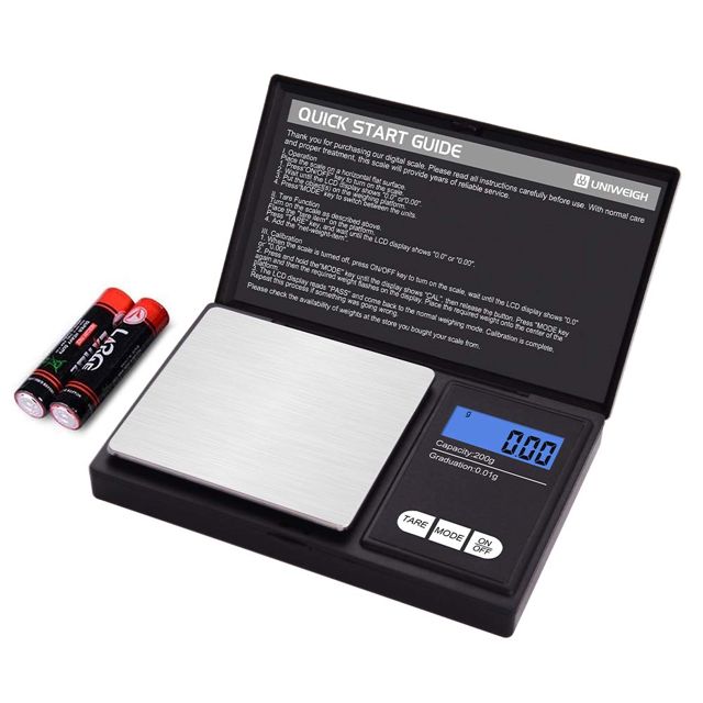 UNIWEIGH Balance,200g x 0,01g(0.001 oz),Mini Balance de poche numérique