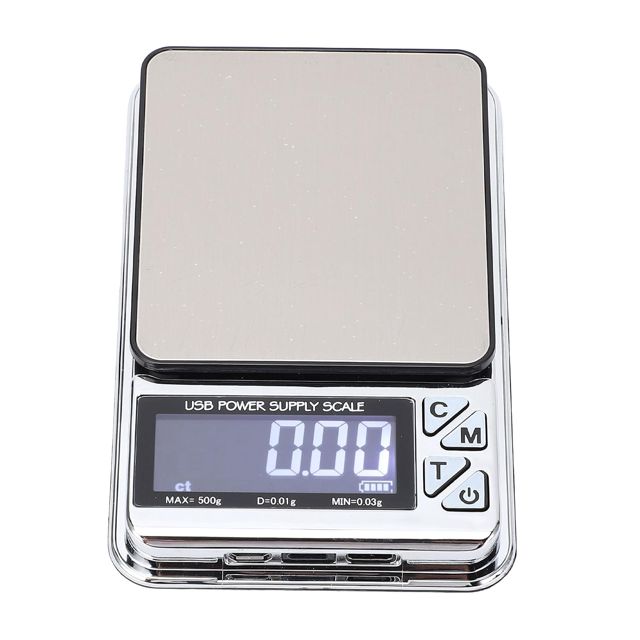 Balances Numériques Milligrammes, Balances de Précision 500g 0,01g, à Bijoux, de Cuisine avec Fonction Tare à 7 Unités, pour Médicaments en Poudre Alimentaire