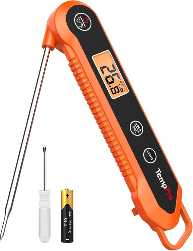 TempPro TP03H Thermomètre à viande étanche IPX6, thermomètre de cuisson