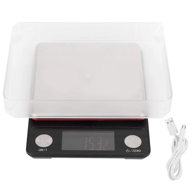 Balance électronique multifonctionnelle d'échelle de cuisine rechargeable d'USB d'échelle de cuisine 5kg/0.1g