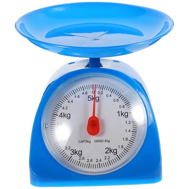 POPETPOP Balance Alimentaire Portable Multifonction en Abs Plateau, Design Créatif Antidérapant, Capacité 5kg, Facile à Transporter Cuisine Domestique Couleur Aléatoire