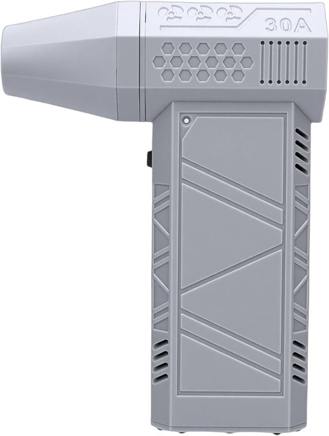 Plumeau D'air électrique 130000 Tr/min, Souffleur Sec à Jet Haute Vitesse pour Clavier D'ordinateur, Nettoyage Domestique, Gris 200W