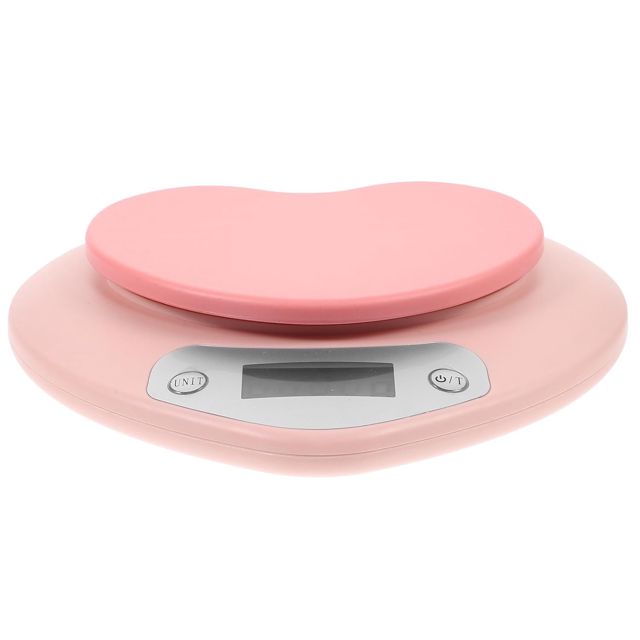 POPETPOP Balance Multifonction Cuisine en Plastique Rose Capteur Haute Précision et Design Moderne Pâtisserie à Domicile Boutique