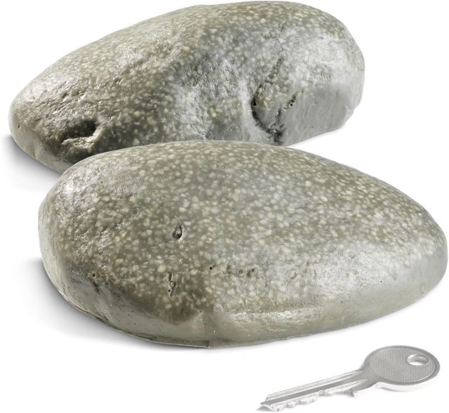 com-four® Pierre Cachette "Pebblestone" avec Compartiment Secret