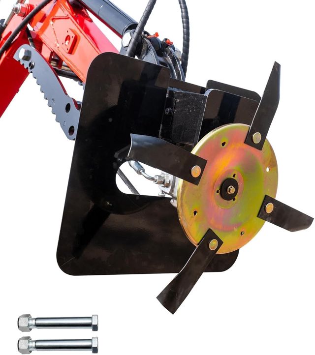 Débroussailleuse rotative pour mini-pelle 1–2 t, 2 axes