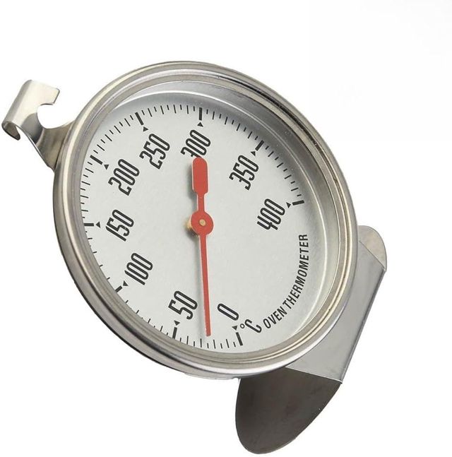 ReachMall Thermomètre de four en acier inoxydable de 0 à 400 °C pour surveiller la température de cuisson dans les fours de cuisine