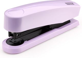 NOVUS Agrafeuse B2 Color ID 2.0 (capacité d'agrafage de 25 feuilles, mécanisme de chargement par le haut, appareil en métal avec un capot en plastique, 200 agrafes incluses) Gris