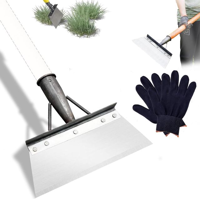 Pelle Jardinage, Pelle de Nettoyage Multifonctionnelle, Grattoir Jardin, Multifonction Outillage, Outil de Désherbage, Pelle de Jardin pour Espace Extérieur, Ferme, 21cm (no poignée)