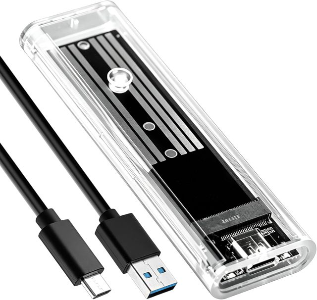 Boîtier SSD M.2 SATA NGFF USB C Mini Adaptateur M2 Sata sans Outils 5gbps Pour Compatible Avec Ngff 2230 2242 2260 2280 B / B+m Key, Transfert Rapide, Installation Sans Outil Non Compatible NVMe / M-K