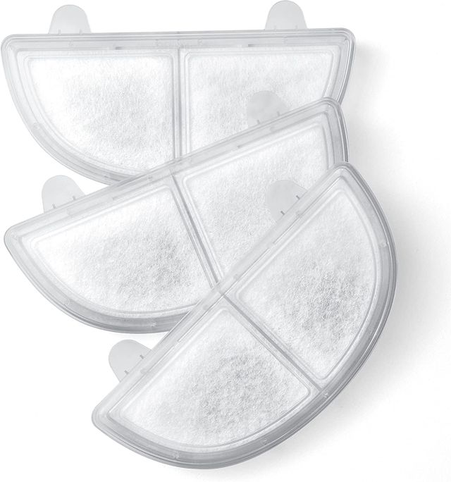 HomeRunPet Filtre pour Fontaine à Eau, 3 Pièces. Filtre de Rechange pour Fontaine à Eau pour Chats et Chiens, Blanc