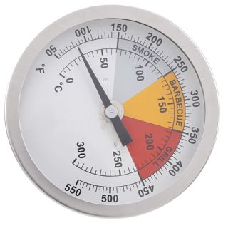 Annadue Thermomètre de Gril en Acier Inoxydable 0-300 °C 1/2 Pouces NPT, Thermomètre de Barbecue Bimétallique avec Cadran de 3,3 Pouces, Sonde de 2,8, étanche IP55, pour la Cuisine et la Cuisson