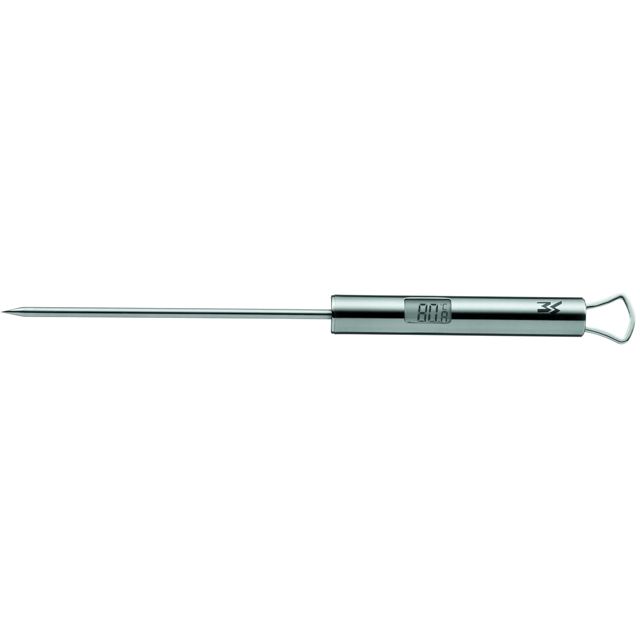 WMF Profi Plus Thermomètre de Cuisine numérique 23 cm avec écran LCD en Acier Inoxydable Cromargan résistant à la Chaleur jusqu'à 200 °C