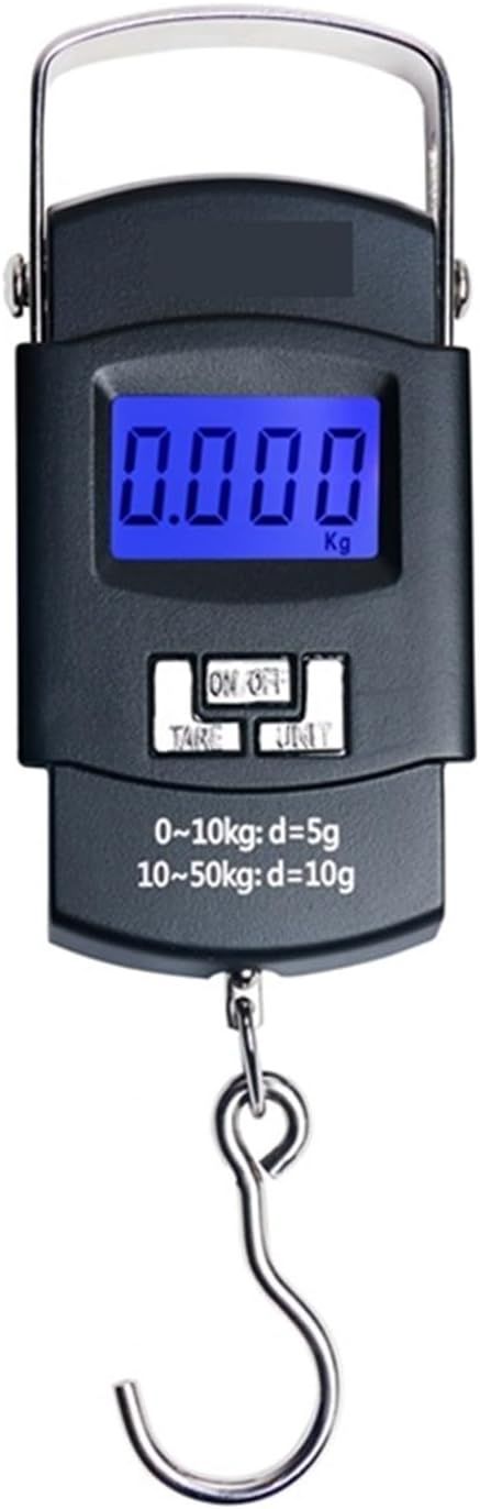 Balance De Poche Numérique LCD 50 Kg 5 G pour Hameçons, Idéale pour La Pêche, Les Bagages Et La Cuisine. Poids en Grammes, Facile À Lire.