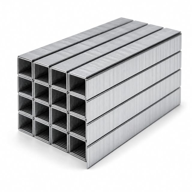 Topolenashop Agrafes Métalliques 6/4 mm Argenté - Lot de 3000 Pièces pour Agrafeuses Standard - Compatible Art 130 - Perfore 2 à 15 Feuilles de 80 g/m²