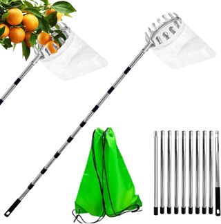 Cueille Fruit télescopique 4,23 m, Acier Inoxydable, pour Pommes