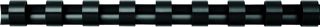 Fellowes - Pack de 100 Anneaux plastiques - 8 mm A4 - Noir - Dossier 21 à 40 pages
