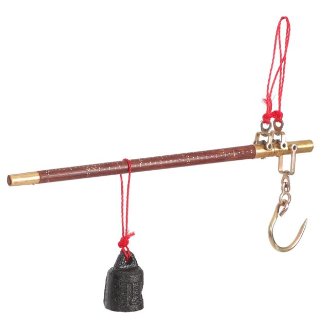 Balance Cuisine Vintage en Bois Crochet Suspendu et Poids Précis, Échelle Traditionnelle Chinoise Facile à Installer pour Usage Quotidien
